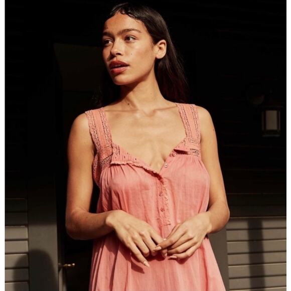 DOEN Seville Nightgown in Summer Mirage Midi Dress XS - Picture 3 of 11